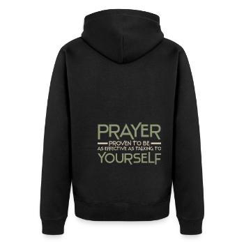 Anti-religion - Veste à capuche bio Premium Unisexe - noir - Dos - Nico (187cm)