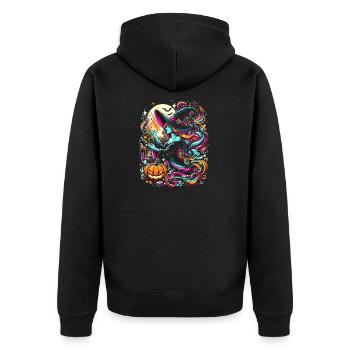 Sorcière - Veste à capuche bio Premium Unisexe - noir - Dos - Nico (187cm)