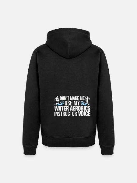 Water Aerobics - Unisex Premium Bio Zip Hoodie - Schwarz
