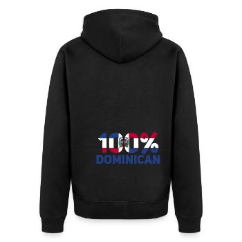 Dominicain - Veste à capuche bio Premium Unisexe - noir - Dos - Nico (187cm)