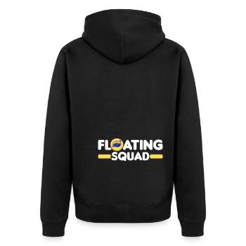 Wildwasser Rafting | Paddeln Schlauchboot Geschenk - Unisex Premium Bio Zip Hoodie - Schwarz - Hinten - Nico (187cm)