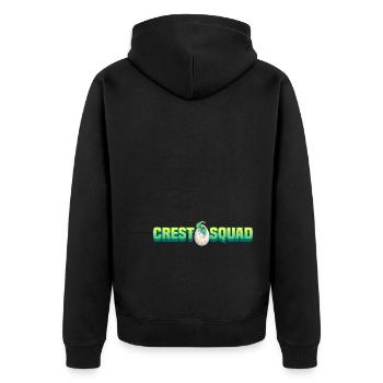 Dinosaur - Unisex Premium Organic Zip Hoodie - black - Back - Nico (187cm)