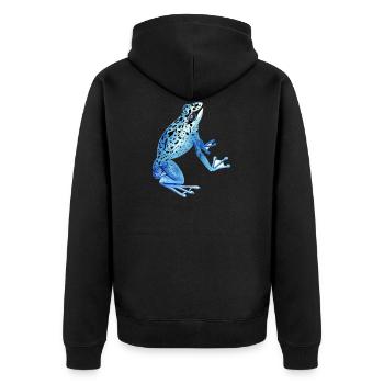 grenouille - Veste à capuche bio Premium Unisexe - noir - Dos - Nico (187cm)