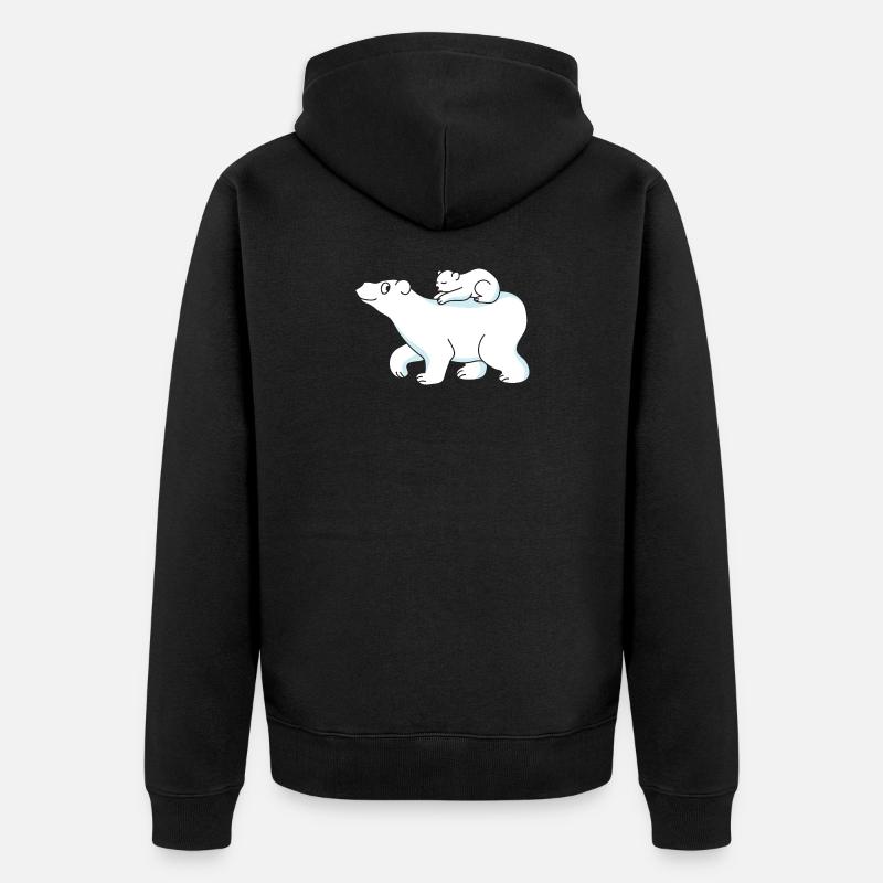 Polar Bear - Veste à capuche bio Premium Unisexe - noir