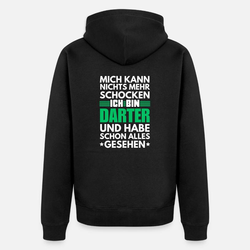 Non-shockable darter - Unisex Premium Organic Zip Hoodie - black