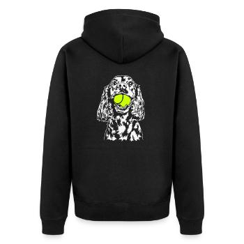 Cocker Spaniel Chien Chien Wilsigns - Veste à capuche bio Premium Unisexe - noir - Dos - Nico (187cm)