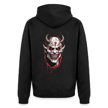 Démons terrifiants horreur Halloween Design - Veste à capuche bio Premium Unisexe - noir - Dos - Nico (187cm)