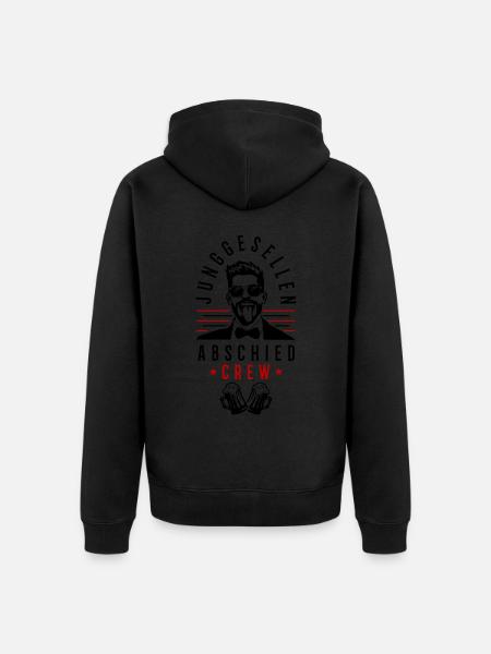 Bachelor Party Crew - Unisex Premium Organic Zip Hoodie - black