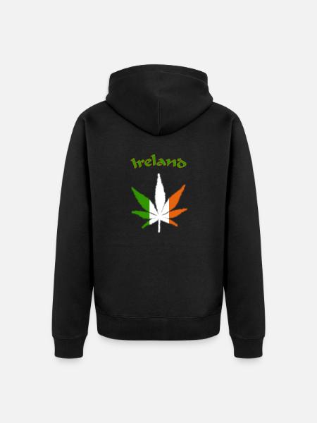 Ireland - Unisex Premium Bio Zip Hoodie - Schwarz