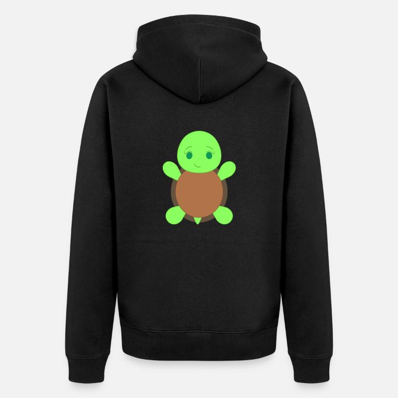 Tortue - Veste à capuche bio Premium Unisexe - noir