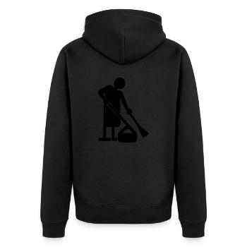 Meilleur nettoyeur - Veste à capuche bio Premium Unisexe - noir - Dos - Nico (187cm)