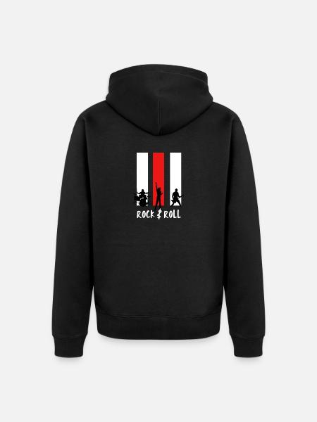Rock and Roll!² - Unisex Premium Bio Zip Hoodie - Schwarz