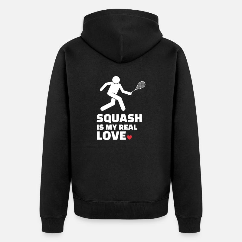 J’adore le squash - Veste à capuche bio Premium Unisexe - noir