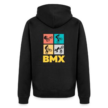 BMX - Ultimate Bike/Biker Design - Veste à capuche bio Premium Unisexe - noir - Dos - Nico (187cm)