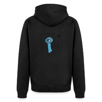 Figurine allumette « Super Type » - Veste à capuche bio Premium Unisexe - noir - Dos - Nico (187cm)