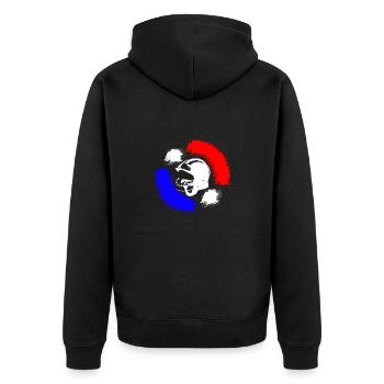 sapeur pompier de france - Veste à capuche bio Premium Unisexe - noir - Dos - Nico (187cm)