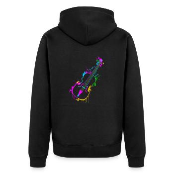 Violon - Veste à capuche bio Premium Unisexe - noir - Dos - Nico (187cm)