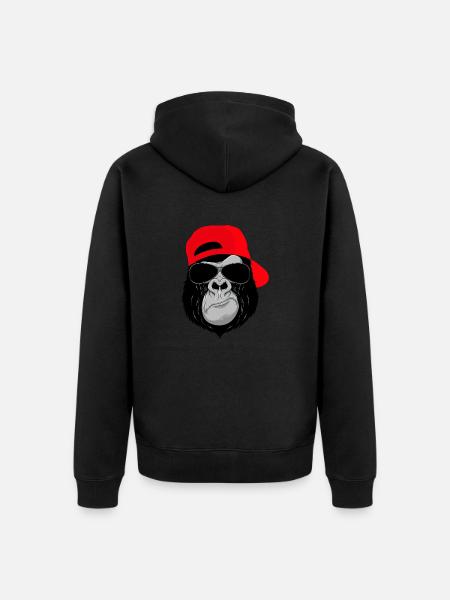 Gorillawear - Unisex Premium Organic Zip Hoodie - black