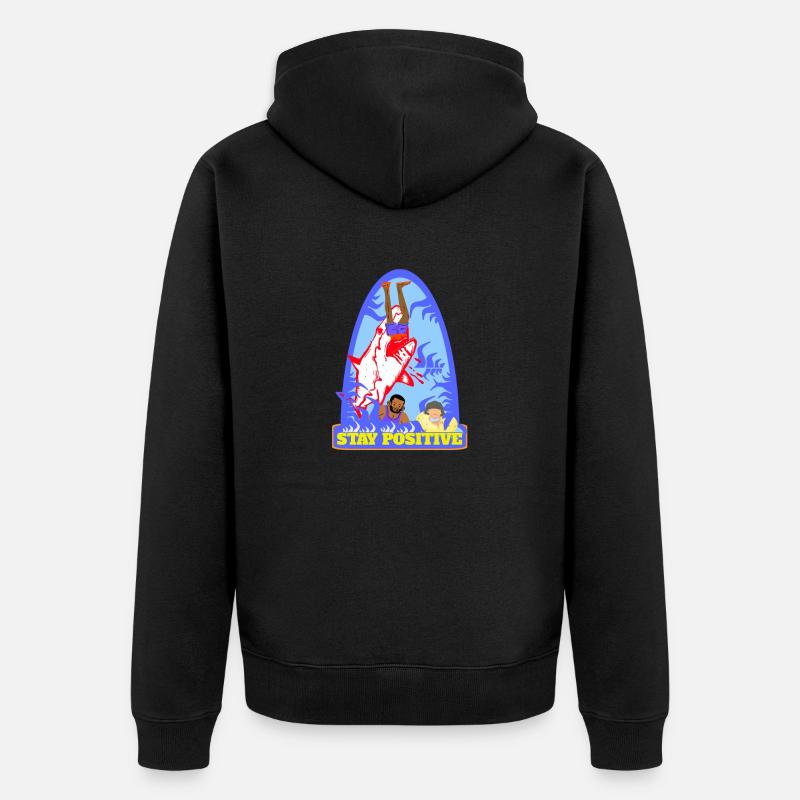 Surferdude -Surfeur - Veste à capuche bio Premium Unisexe - noir