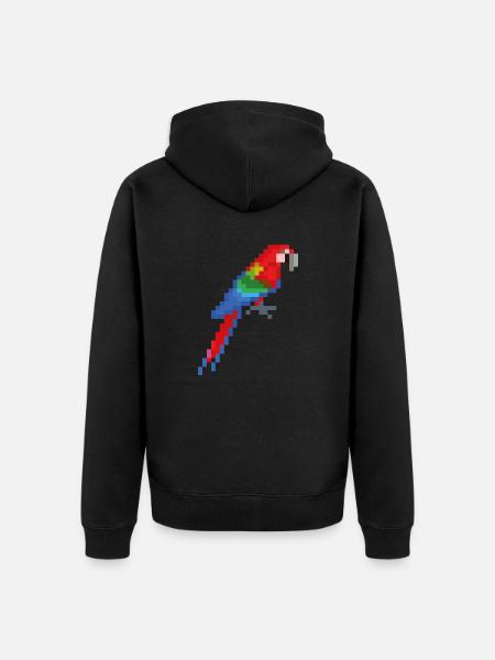 Vogel - Unisex Premium Bio Zip Hoodie - Schwarz