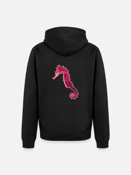 Hippocampe - Veste à capuche bio Premium Unisexe - noir