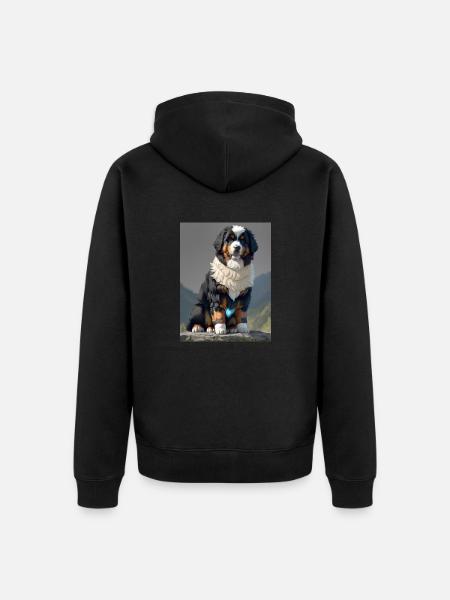 Bouvier bernois - Veste à capuche bio Premium Unisexe - noir