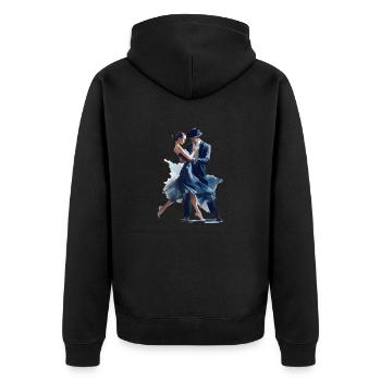 Dance sport is a creative form of expression - Unisex Premium Organic Zip Hoodie - black - Back - Nico (187cm)
