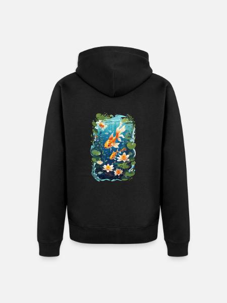 Aquarium - Veste à capuche bio Premium Unisexe - noir