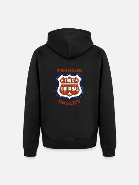 Premium quality 1994 - Unisex Premium Organic Zip Hoodie - black