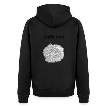 Truffe Love Trüffel Liebe - Veste à capuche bio Premium Unisexe - noir - Dos - Nico (187cm)