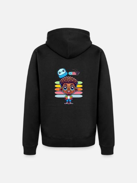 NO CAP - Unisex Premium Bio Zip Hoodie - Schwarz