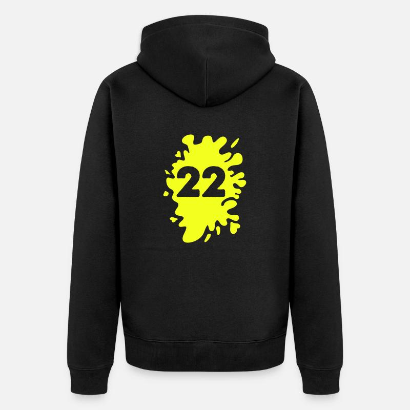 Blobs 22 - Veste à capuche bio Premium Unisexe - noir