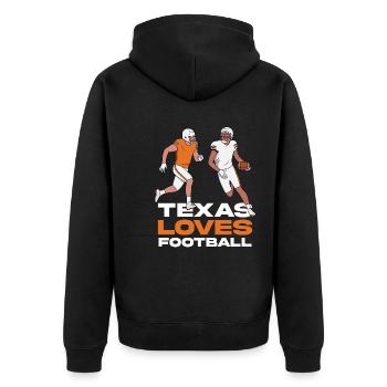 Design de football texan pour les fiers fans du Texas - Veste à capuche bio Premium Unisexe - noir - Dos - Nico (187cm)
