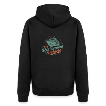 Mon véhicule de retraite Croisière Maman Papa Croisière - Veste à capuche bio Premium Unisexe - noir - Dos - Nico (187cm)