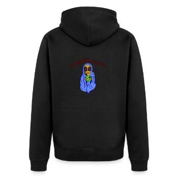 Nuit d’horreur Mignon Confortable Monstre Soirée cinéma - Veste à capuche bio Premium Unisexe - noir - Dos - Nico (187cm)