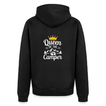 Reine du camping-car - Veste à capuche bio Premium Unisexe - noir - Dos - Nico (187cm)