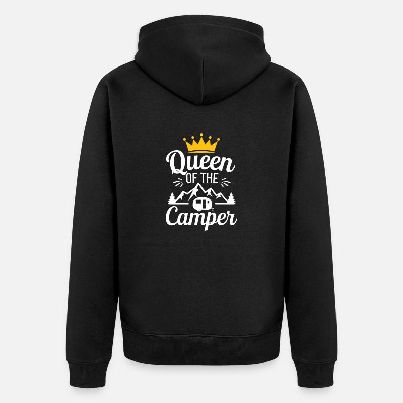 Reine du camping-car - Veste à capuche bio Premium Unisexe - noir
