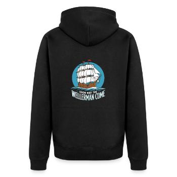 Bientôt que le wellerman vienne Sea Shanty Voilier - Veste à capuche bio Premium Unisexe - noir - Dos - Nico (187cm)