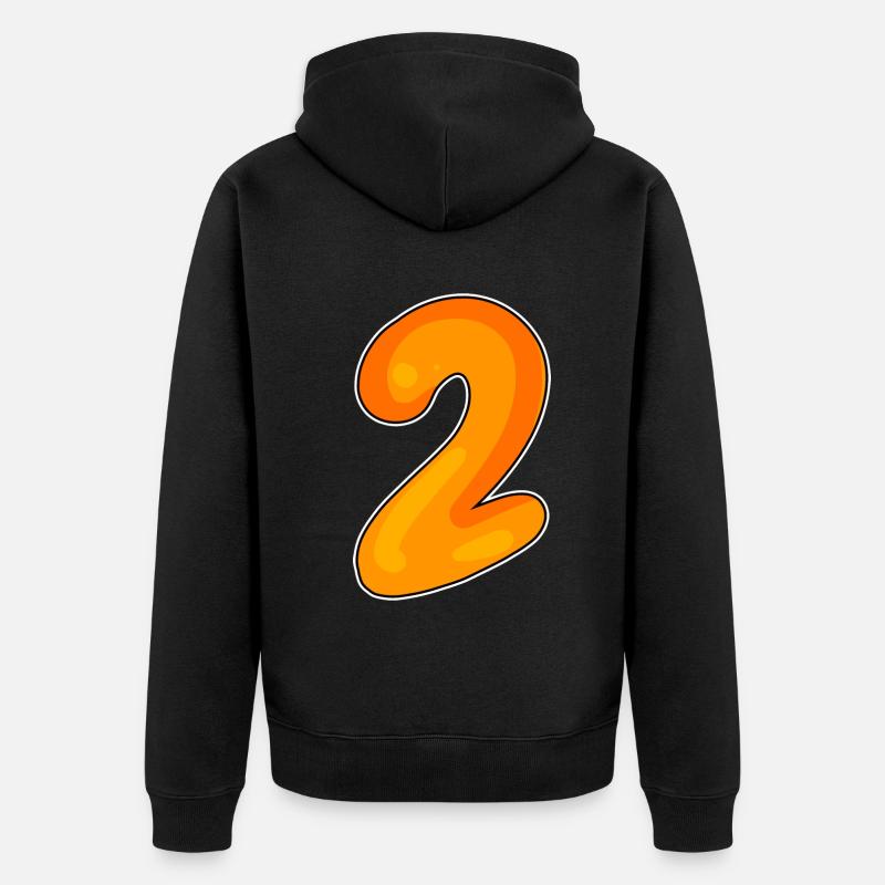 2 - Veste à capuche bio Premium Unisexe - noir