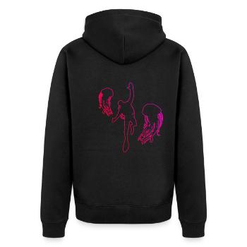 Plongeurs Hommes Plongée Libre Plongée Plongée Scuba Diver - Veste à capuche bio Premium Unisexe - noir - Dos - Nico (187cm)