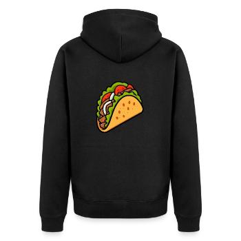Döner Kebab Dürüm Yufka Sandwich Cuisine de rue allemande - Veste à capuche bio Premium Unisexe - noir - Dos - Nico (187cm)