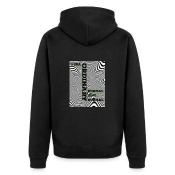 XO - Veste à capuche bio Premium Unisexe - noir - Dos - Nico (187cm)