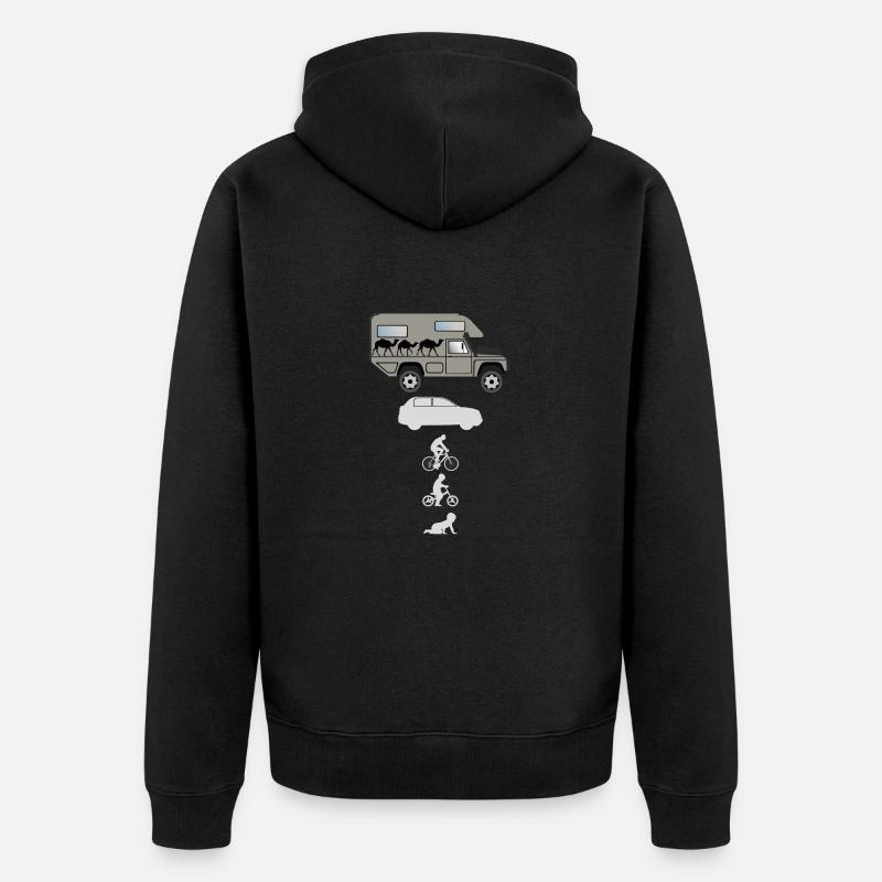 Evolution Offroad Camper - Unisex Premium Bio Zip Hoodie - Schwarz