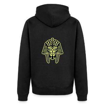 Crâne de pharaon - Veste à capuche bio Premium Unisexe - noir - Dos - Nico (187cm)