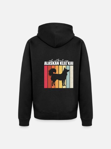 Alaskan Klee Kai - Unisex Premium Bio Zip Hoodie - Schwarz