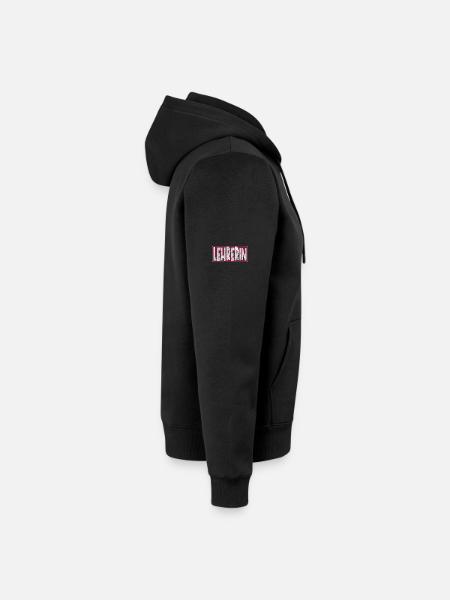 LEHRERIN LEHRAMT - Unisex Premium Bio Zip Hoodie - Schwarz