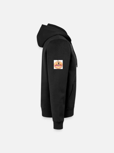 Halloween Bekleidung - Unisex Premium Bio Zip Hoodie - Schwarz