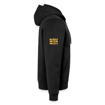 BMX / Bmx / BMX Bike Bike / BMX Riding - Unisex Premium Organic Zip Hoodie - black - Right - Nico (187cm)