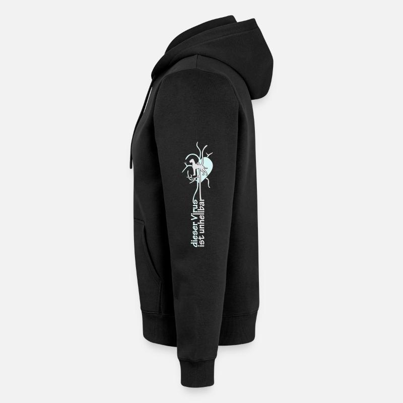 virus Dogg étroite - Veste à capuche bio Premium Unisexe - noir