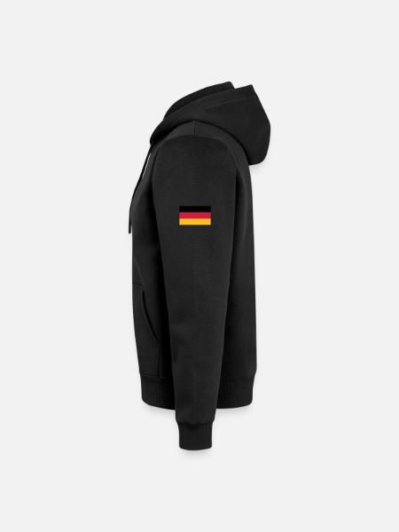 Deutschland - Unisex Premium Bio Zip Hoodie - Schwarz